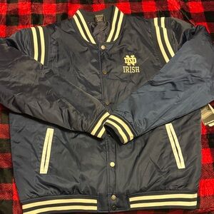 NWT Colosseum Navy and White Notre Dame Jacket